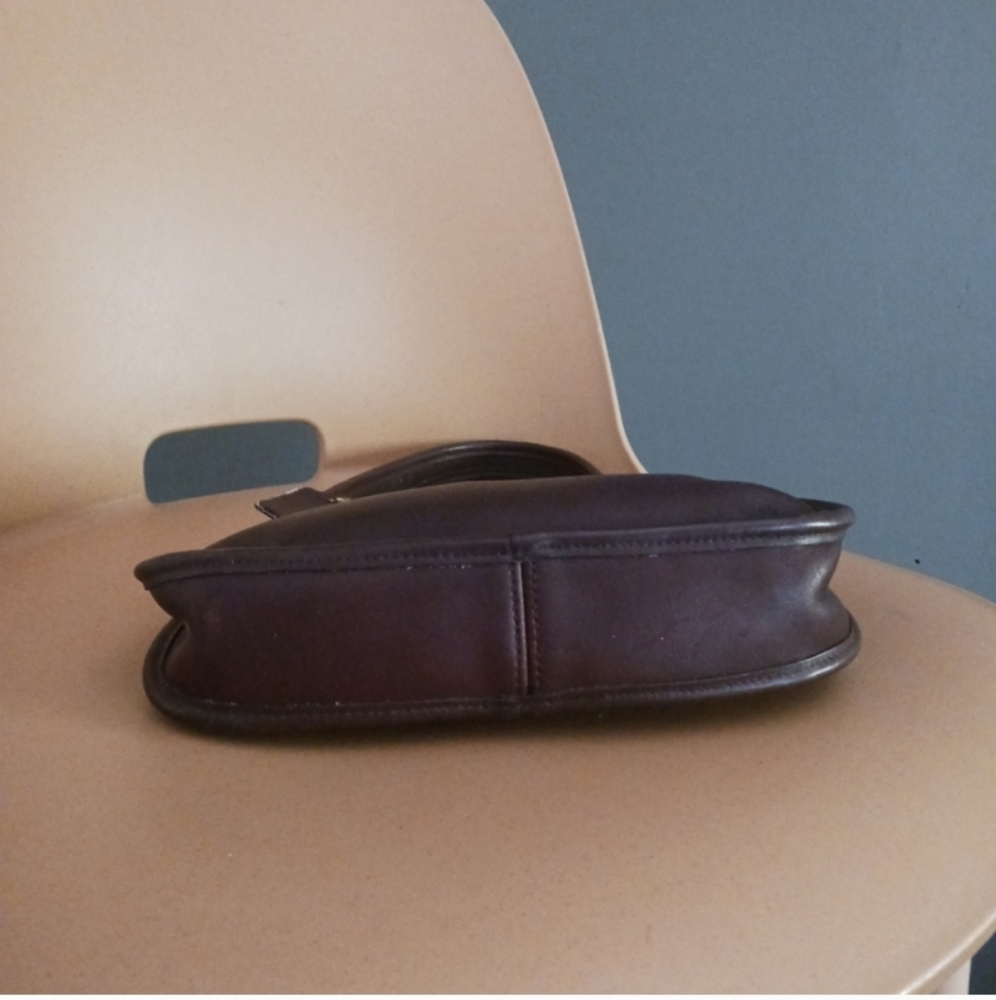 COACH 9027 ERGO MINI Satchel August 1997 brown Leather Shoulder Bag, - Picture 10 of 14